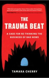 Black and red cover of The Trauma Beat by Tamara Cherry