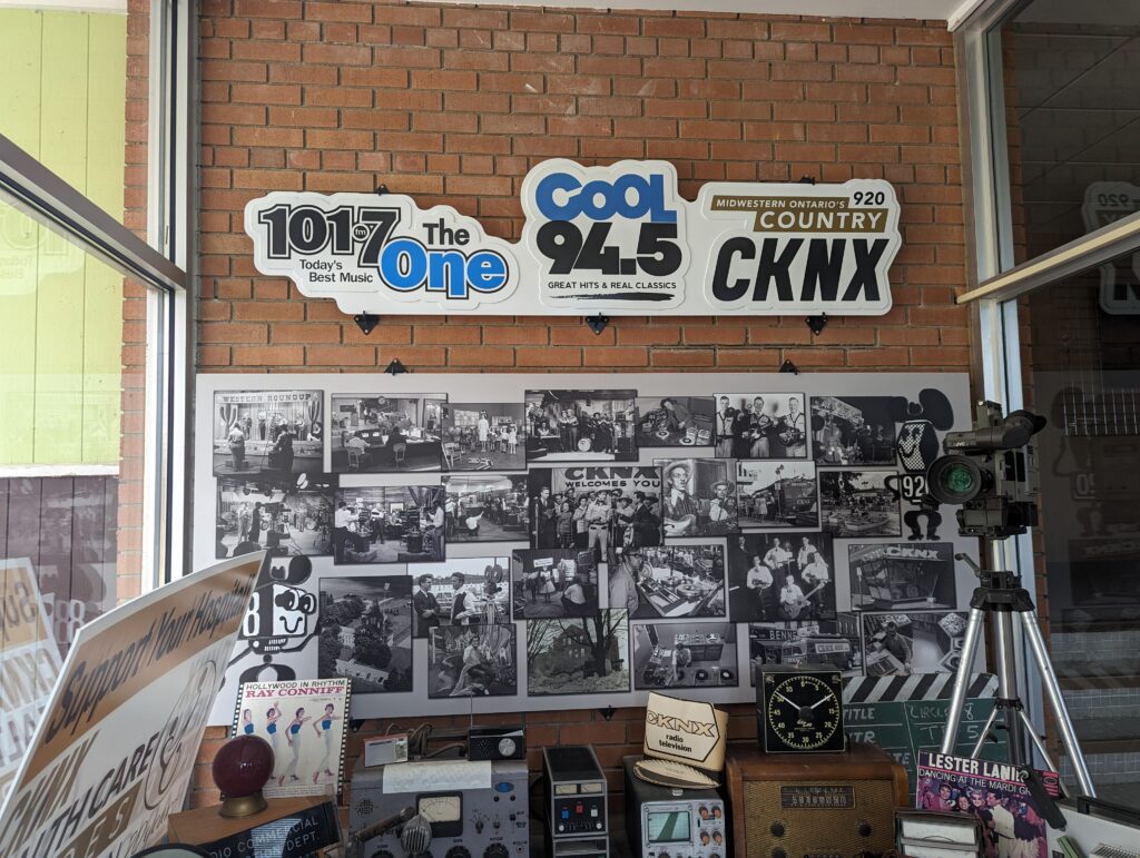 A collection of memorabilia from nearly 90 years of broadcasting on CKNX AM 920.